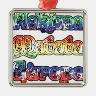 Halloween Hakuna Matata Europe.png Ornament Aus Metall