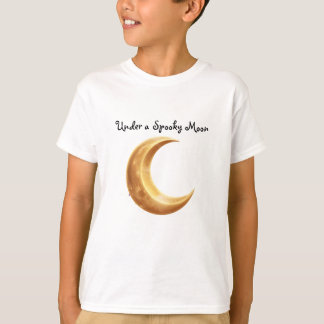 Halloween-Halbmond | Mystische Nachthimmel-Kunst T-Shirt