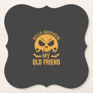 Halloween Hallo Dunkelheit Friedhof Mond Untersetzer