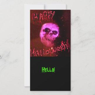 Halloween hallo feiertagskarte