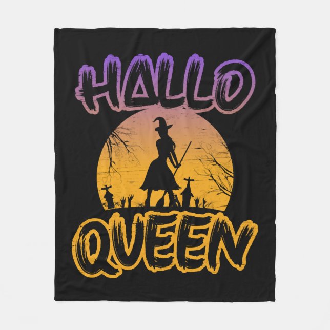 Halloween Halloqueen    Fleecedecke (Vorderseite)