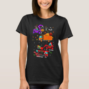Halloween Hallothanksmas Baufahrzeug Cran T-Shirt