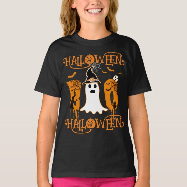 HALLOWEEN HALLOWEEN BEÄNGSTIGEND BOO T-Shirt (Vorderseite)