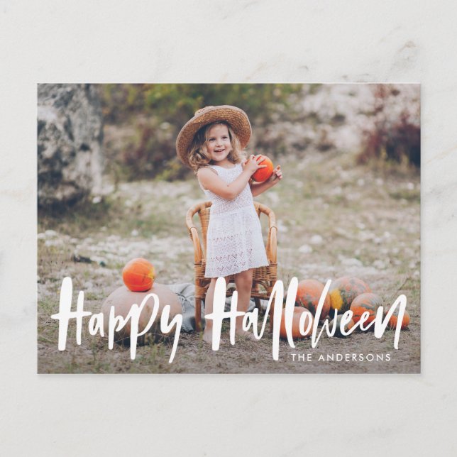 Halloween | Halloween-Foto Postkarte (Vorderseite)