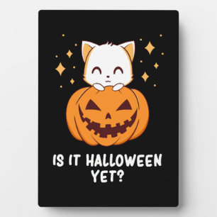 Halloween - Halloween-Katze - Süßes Halloween Fotoplatte