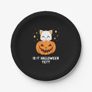 Halloween - Halloween-Katze - Süßes Halloween Pappteller