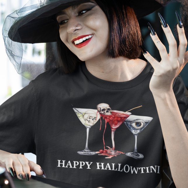Halloween Hallowtinti Cocktail Martini T-Shirt (Von Creator hochgeladen)