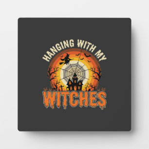 Halloween Hängen mit meinem Hexen Spukhaus Fotoplatte
