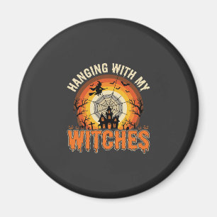 Halloween-Hängend mit meinem Hexen-Spukhaus Magnet
