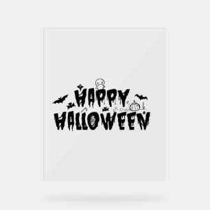 Halloween Happy Acrylschild