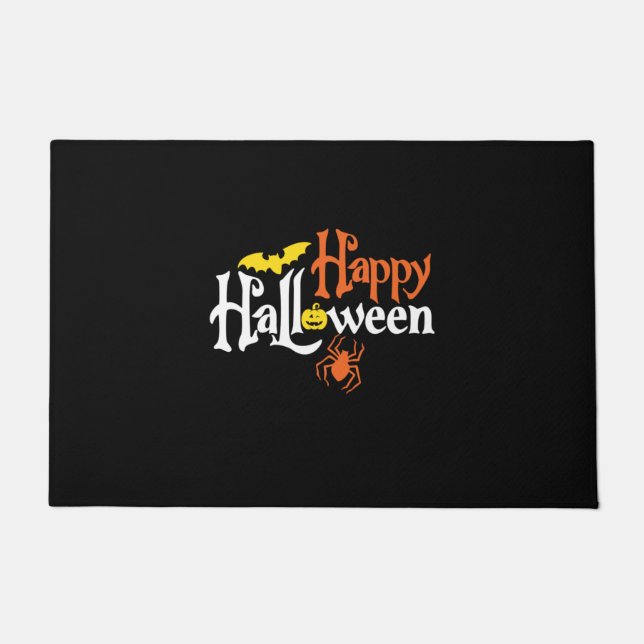 Halloween Happy Halloween Birthday Fußmatte (Vorderseite)
