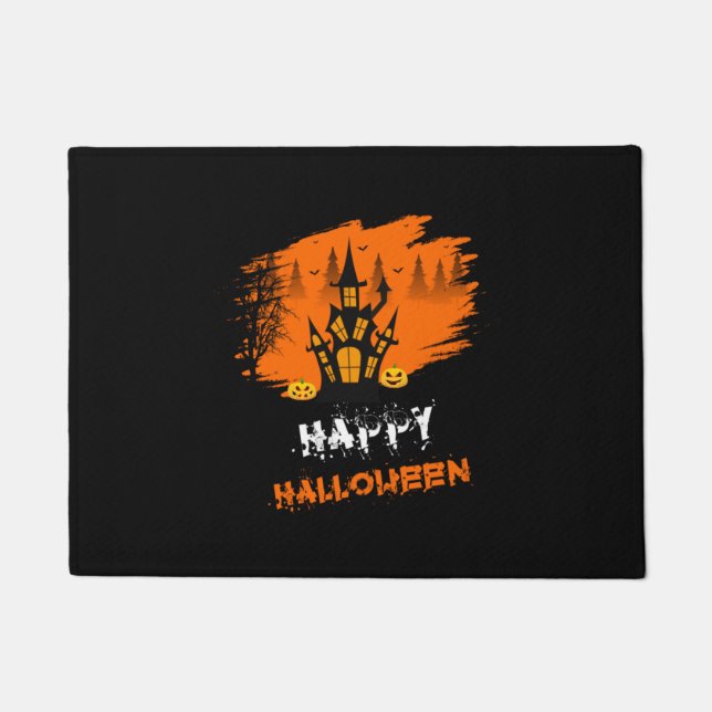 Halloween Happy Halloween Birthday Fußmatte (Vorderseite)