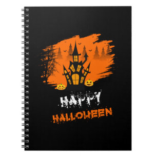 Halloween Happy Halloween Birthday Notizblock