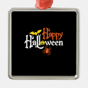 Halloween Happy Halloween Birthday Ornament Aus Metall
