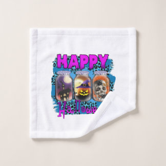 Halloween Happy Halloween Birthday Waschlappen