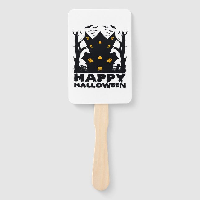 Halloween (Happy Halloween Haus) Fächer (Vorderseite)