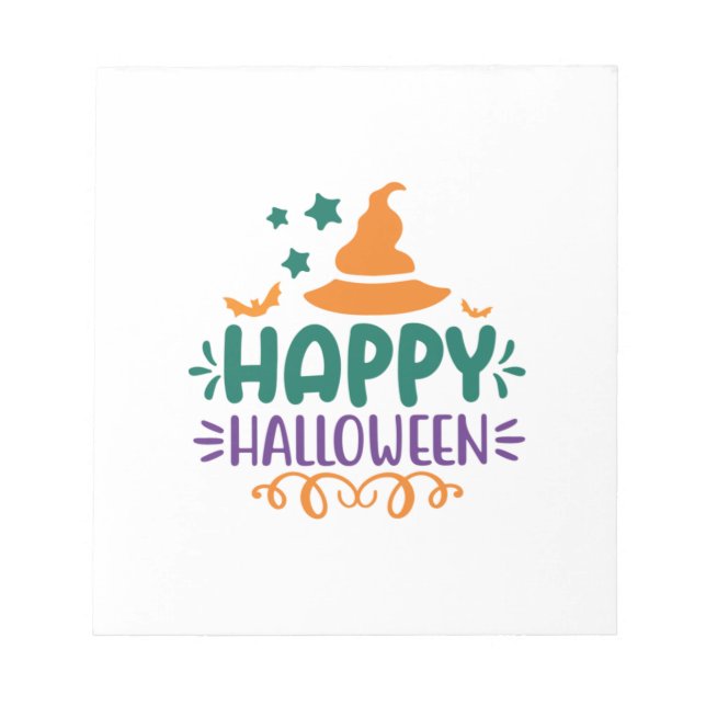 Halloween Happy Halloween Notizblock (Vorderseite)