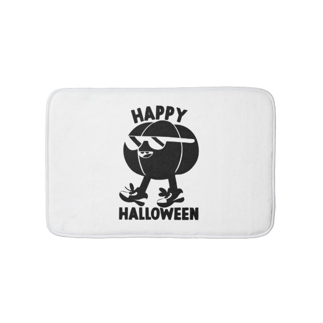 Halloween Happy Halloween Pumpkin Badematte (Vorderseite)
