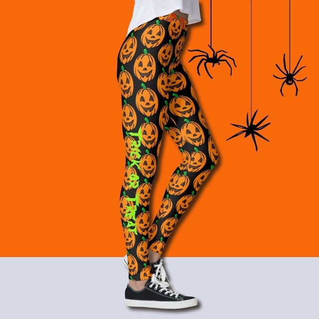 Halloween Happy Pumpkin Leggings Yoga Pants (Von Creator hochgeladen)