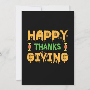 Halloween Happy Thanksgiving Geburtstag Einladung