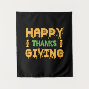 Halloween Happy Thanksgiving Geburtstag Wandteppich