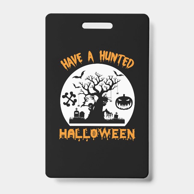 Halloween hat ein sonniges Geburtstag Ausweis (Vorderseite)