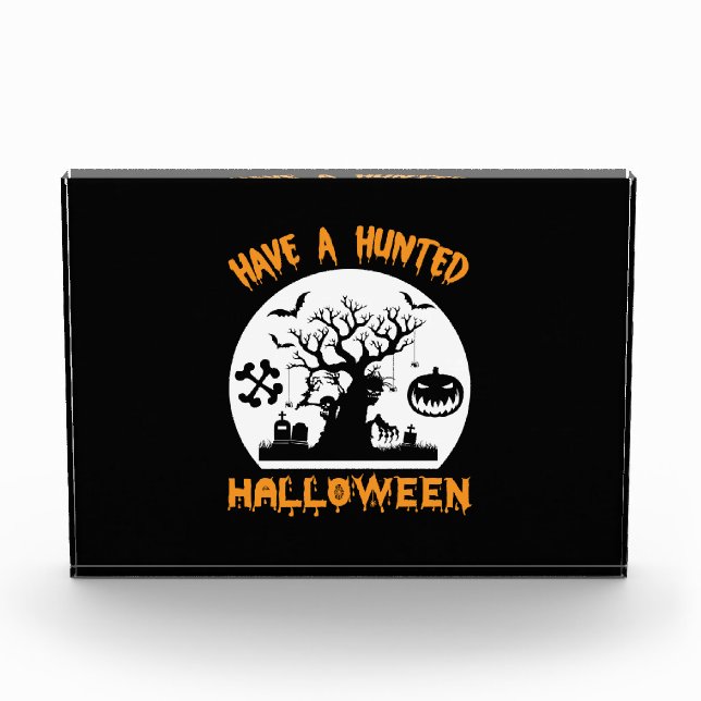 Halloween hat ein sonniges Geburtstag Fotoblock (Vorderseite)