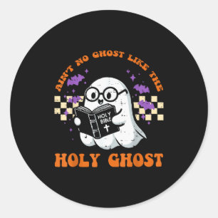 Halloween Hat keinen Geist wie Heiliger Geist Chri Runder Aufkleber