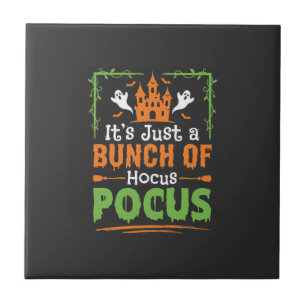 Halloween-Haufen Hokuspokus Fliese
