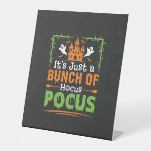 Halloween-Haufen Hokuspokus Sockelschild
