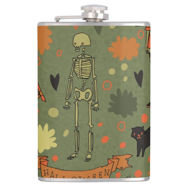 Halloween Haunt: Spooky Vintag Mix Flachmann (Vorderseite)