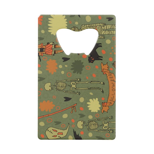 Halloween Haunt: Spooky Vintag Mix Geldbeutel Flaschenöffner (Vorderseite)