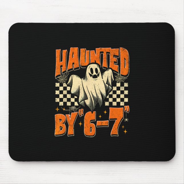 Halloween Haunted 67 Six Seven Meme 1 (10)  Mousepad (Vorne)