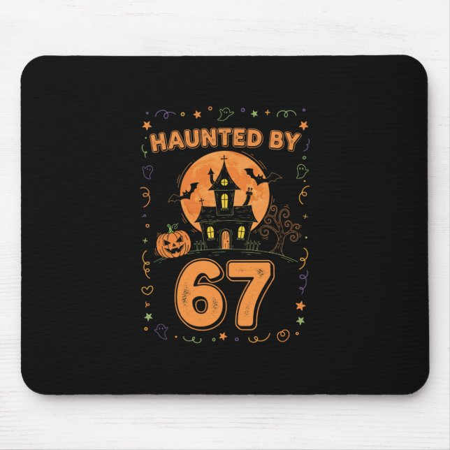 Halloween Haunted 67 Six Seven Meme 1 (12)  Mousepad (Vorne)