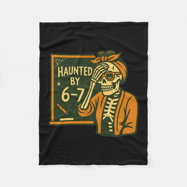 Halloween Haunted 67 Six Seven Meme 1 (14)  Fleecedecke (Vorderseite)