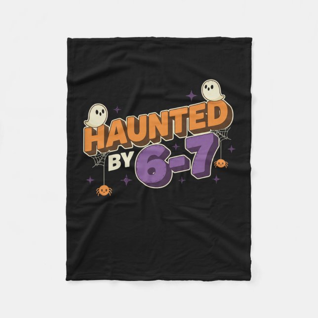 Halloween Haunted 67 Six Seven Meme 1 (18)  Fleecedecke (Vorderseite)
