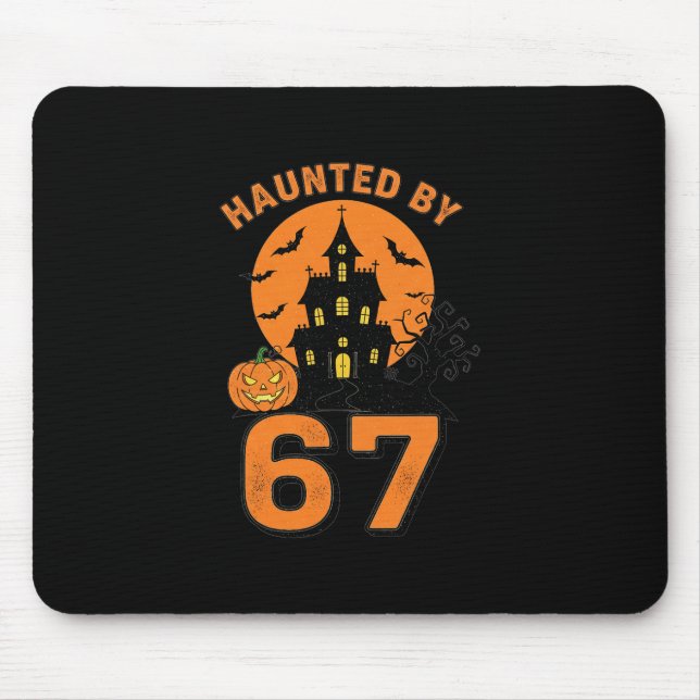 Halloween Haunted 67 Six Seven Meme 1 (1)  Mousepad (Vorne)