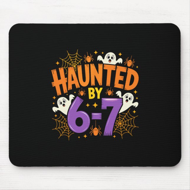 Halloween Haunted 67 Six Seven Meme 1 (3)  Mousepad (Vorne)
