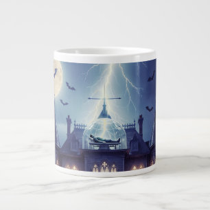 Halloween-Haus mit Frankie, dunkelblau Jumbo-Tasse