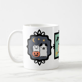 Halloween Haustiere Tasse mit Hunden und Katzen