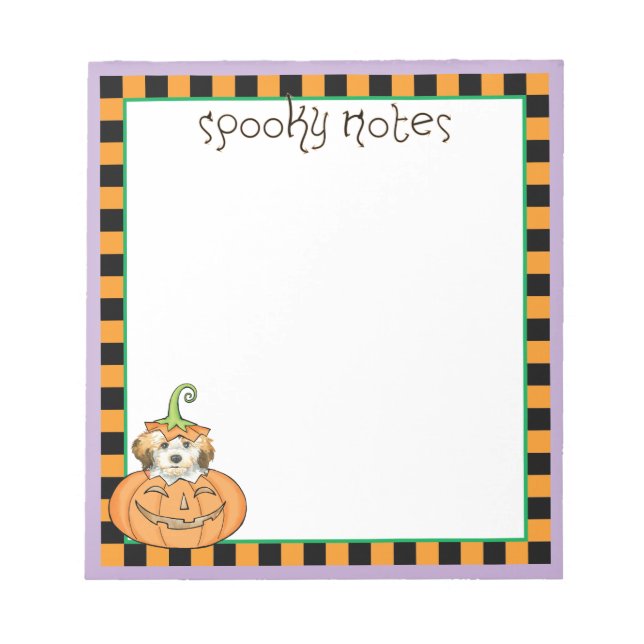 Halloween Havanese Notizblock (Vorderseite)