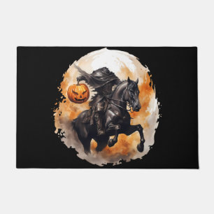 Halloween Headless Horseman mit Pumpkin Head Fußmatte