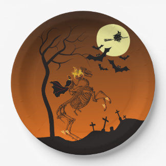 Halloween Headless Horseman Pappteller
