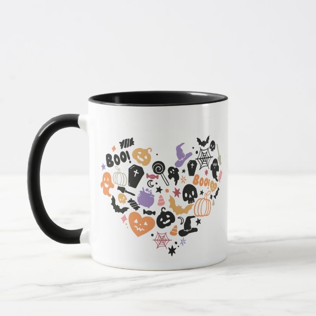 Halloween Heart Tasse (Links)