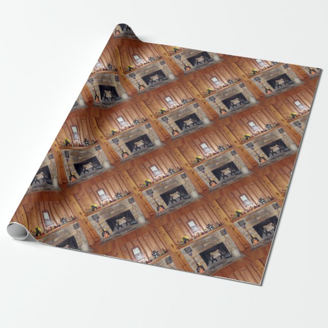 Halloween Hearth Geschenkpapier (Ungerollt)