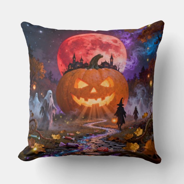 Halloween Heiratsantrag Eclipse 2 Wanduhr Kissen (Vorderseite)