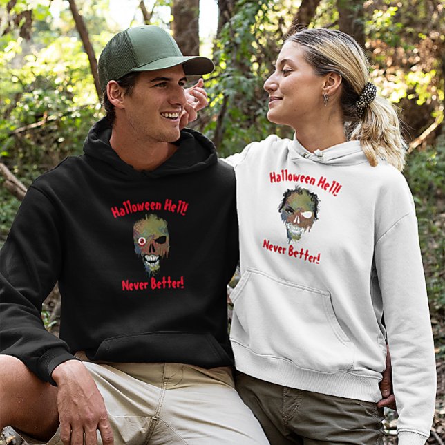 Halloween Hell Nie besser Gespenst Face Skull Hoodie (Von Creator hochgeladen)