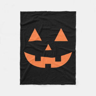 Halloween Herbst Gruseliger Jack O' Lantern Kürbis Fleecedecke