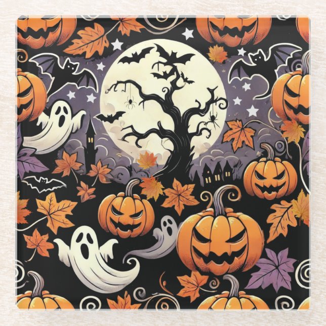 Halloween/Herbst/Herbst Glasuntersetzer (Vorderseite)