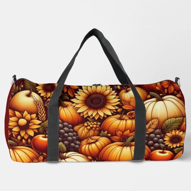 Halloween/Herbst/Herbst/Kürbis Duffle Bag (Vorderseite)